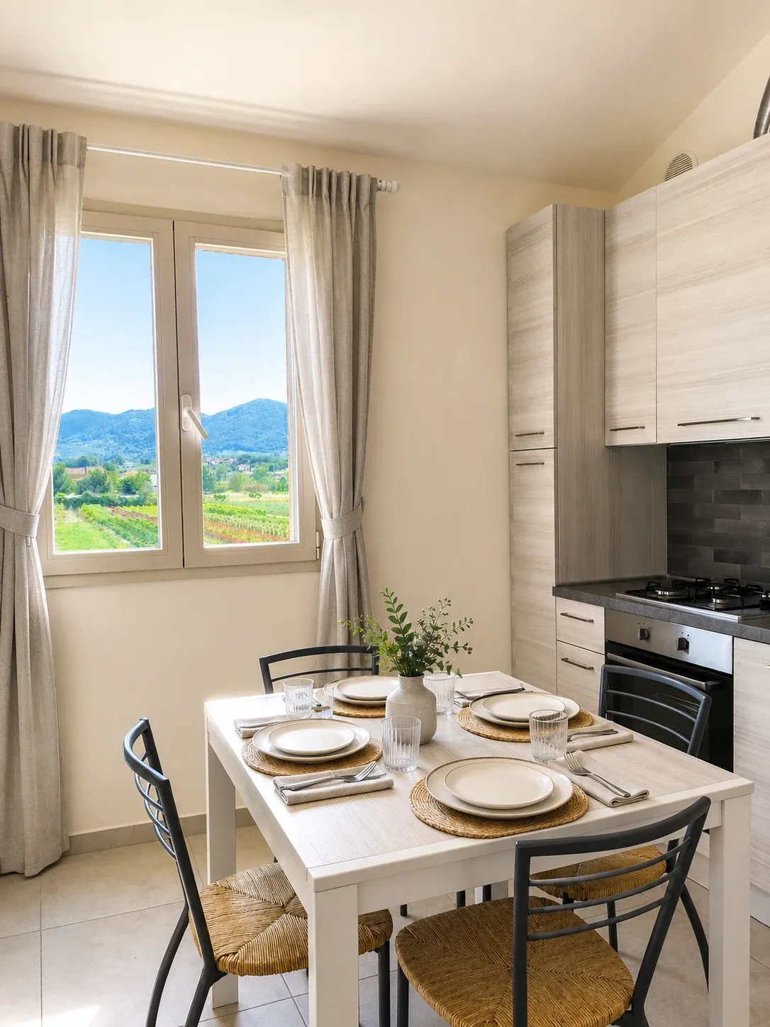 Casa Origami: cucina e zona giorno